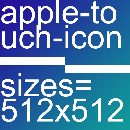 apple-touch-icon 512x512 specified size