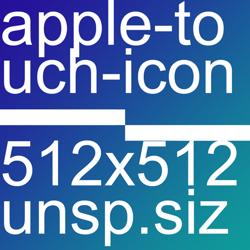apple-touch-icon 512x512 unspecified size